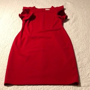Red Calvin Klein dress, size 12